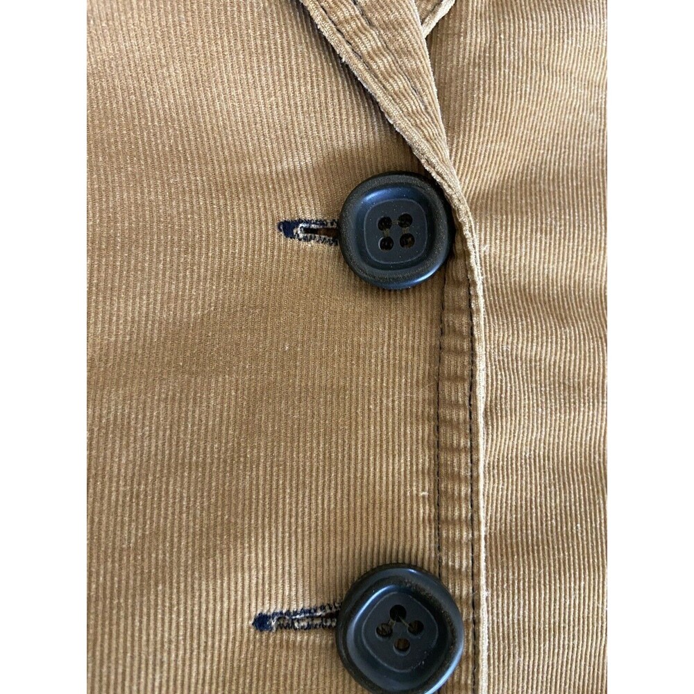 Vintage Y2K Solitaire Women's Corduroy Blazer Size M Camel Academia Indie Sleaze - Picture 6 of 12